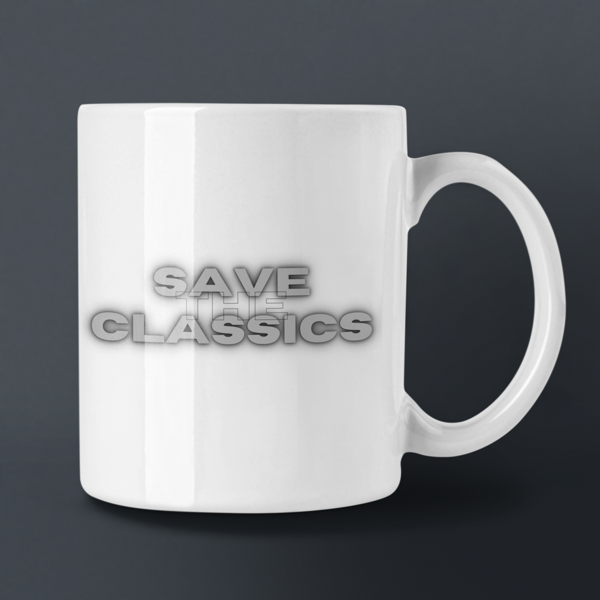 Tasse "Save the Classics" Version 2