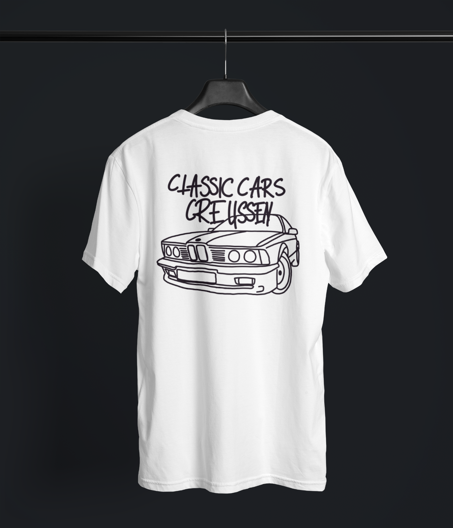 T-Shirt "Classic-Cars-Creussen" weiß